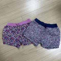 花柄 ショートパンツ 2枚組 サイズ120