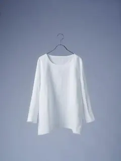 wafu ワフ　リネン　フリルネックプルオーバー wafu ワフ リネン フリルネックプルオーバー