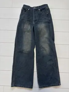 ラインストーン付き ワイドデニムパンツのサムネイル