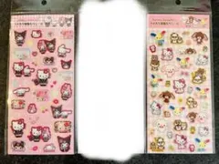 サンリオ ラメ入り樹脂もりシール3種セット　平成ギャル　キャラクター