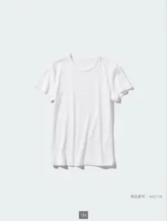UNIQLO ユニクロ ソフトリブクルーネックT ホワイト Sサイズ