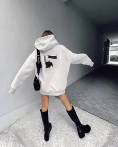 ACLENT フォトプリントパーカー