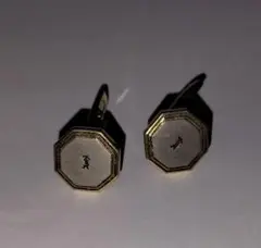 ゴールド 八角形 カフリンクス