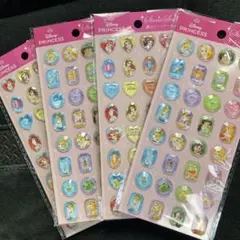ディズニープリンセス　ストーンシール4枚セット新品未開封