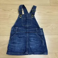 デニムオーバーオールワンピース　95センチ