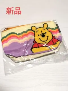 新品　くまのプーさん　ポーチ　ディズニー　サガラ刺繍