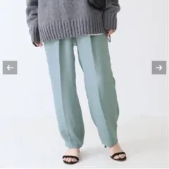 spick and span ジョーゼットダットパンツ　タックパンツ　36