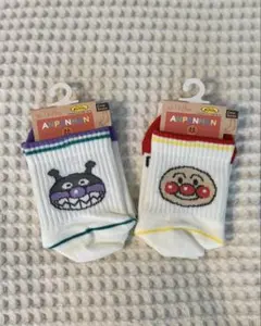 新品タグ付き アンパンマン / バイキンマン靴下 2点