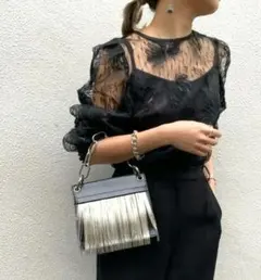 UNDRESSED 2WAY FAIRY LACE BLOUSE　ameri