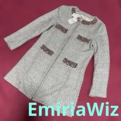 EmiriaWiz エミリアウィズ ビジュ ノロング ジャケット ツイード ラメのサムネイル