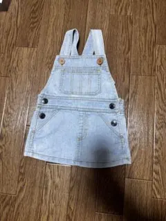 デニムオーバーオール 80cm ライトブルー