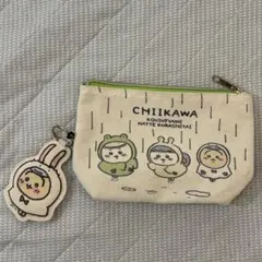 ちいかわ チャーム付きポーチ ハチワレ うさぎ てるてる坊主