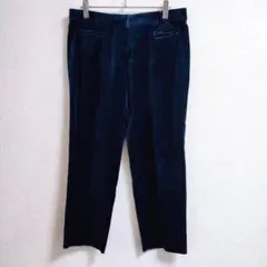 s0329【シリリュス】ストレッチベロアパンツ　ストレート　ヴィンテージ