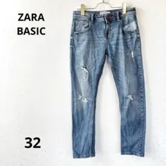 ZARABASIC ザラ　ダメージスキニーデニム　ジーパン　ジーンズ　カジュアル