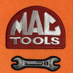 B092 Mac Tools & spanner 刺繍ワッペン　アイロン