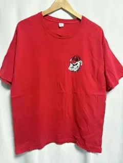 Hanes ジョージア大学 フットボール Tシャツ レッド XL