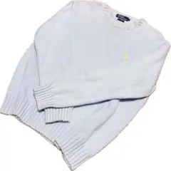 【美品】ラルフローレン ポニー ニット セーター Lスカイブルー　平成ギャル