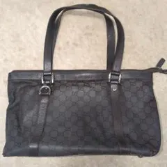 Gucci　グッチ　GGパターン　トートバッグ　ブラウン