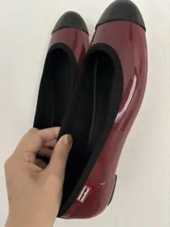 HUNTER フラットシューズ