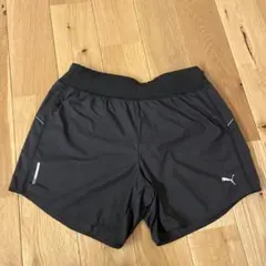 PUMA ブラック ランニングショーツ レディース　Ｍ