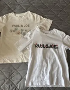 PAUL & JOE フラワープリント ユニクロ　Tシャツ 2枚セットのサムネイル