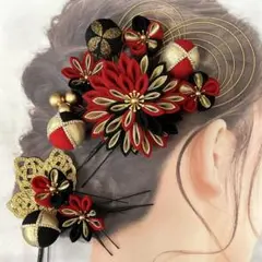 つまみ細工　髪飾り　成人式　卒業式　入学式　結婚式