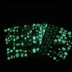 夜光 シール ぷくぷく 3D ぷっくり 蓄光　立体シール