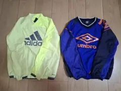 adidas イエロー & umbro ブルー ピステセット