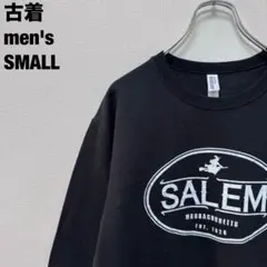 JERZEES スウェット SALEM セーラム 魔女 企業ロゴ 黒 S 古着