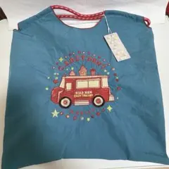 【新品】D.KELLY ショートケーキ 刺繍トートバッグ（M） ブルー