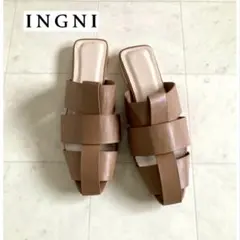 INGNI ＊グルカサンダル ミュール　キャメルカラーのサムネイル