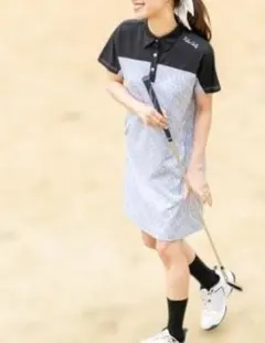 【FILA GOLF/フィラゴルフ】ゴルフ ポロ レディースワンピース XL