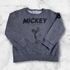 ★ミッキーマウス ★スウェットトレーナー 120cm グレー 裏毛