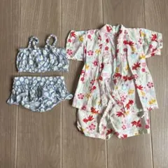 80 女の子　甚平　水着　まとめ売り
