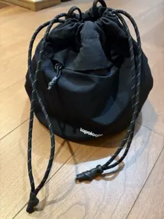 topologie ブラック ドローストリングバッグ　巾着