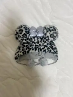 ディズニー ファンキャップ ヒョウ柄 グレー 旧