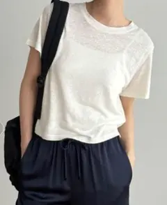 【El mar】CANAL JEAN 半袖Tシャツ ホワイト