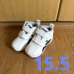 ASICS スクスク 15.5cm ホワイト ネイビー