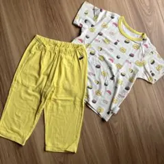 ユニクロ　パンダ銭湯　のらねこぐんだん　パジャマ　120