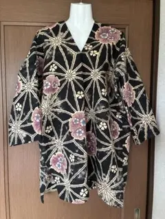 浴衣リメイク　ハンドメイド長方形チュニック