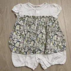 キリンのソフィー　カバーオール　ロンパース　女の子　ワンピース　ショートオール