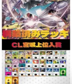 タケルライコex構築済みデッキ　ライコポン　CLシティリーグ　宮城上位デッキ