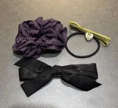 ヘアピン・シュシュ・ヘアゴム3点セット