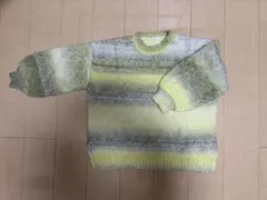 LOWRYSFARM グラデーションニット イエロー