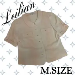 a60〚Leilian〛 半袖ブラウス ライトピンク Mサイズのサムネイル