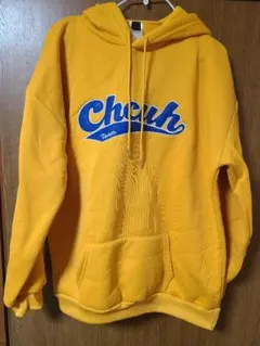 裏起毛パーカー 黄色