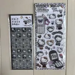 新品　ハローキティ 平成ハッピーフォン　タイルシール 2点セット