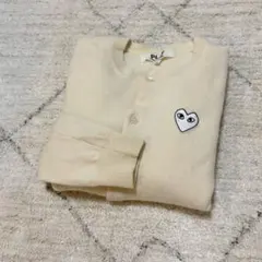 PLAY COMME des GARCONS 가디건 화이트 L