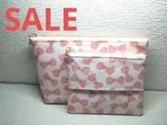 ハンドメイドポーチとポケットティッシュポーチ2点セット