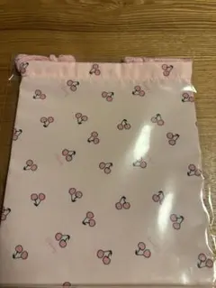 巾着袋Sサイズ さくらんぼ柄 ピンク